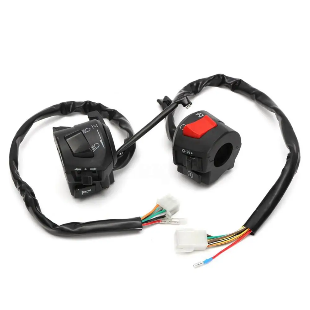 Universal Motorcycle Scooters 7/8 Inch Handlebar Horn Turn Signal Electric Switch For Honda Yahama