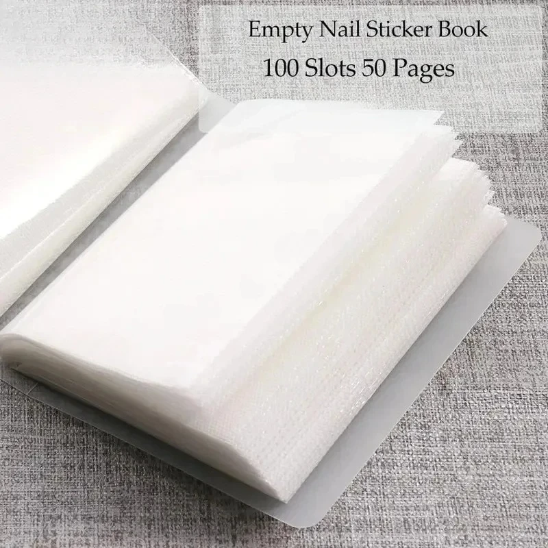 Large-capacity nail sticker storage album Blank inner page design Nail Art Sticker Collection Display Book Nail Art Tool Storage