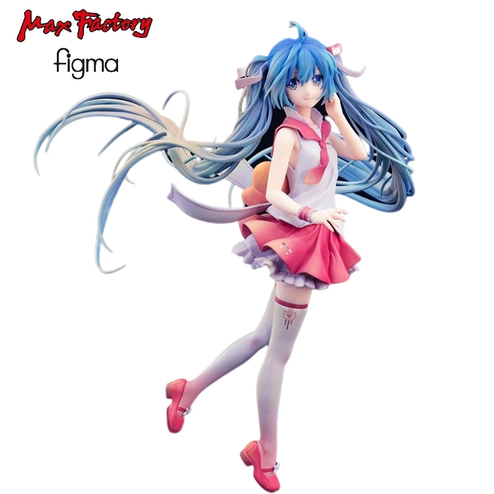 

Hatsune Miku 21CM Cute Kawaii Original Max Factory Anime Figure Virtual Singer PVC Collection Modle Doll Kids Birthday Gift Toys