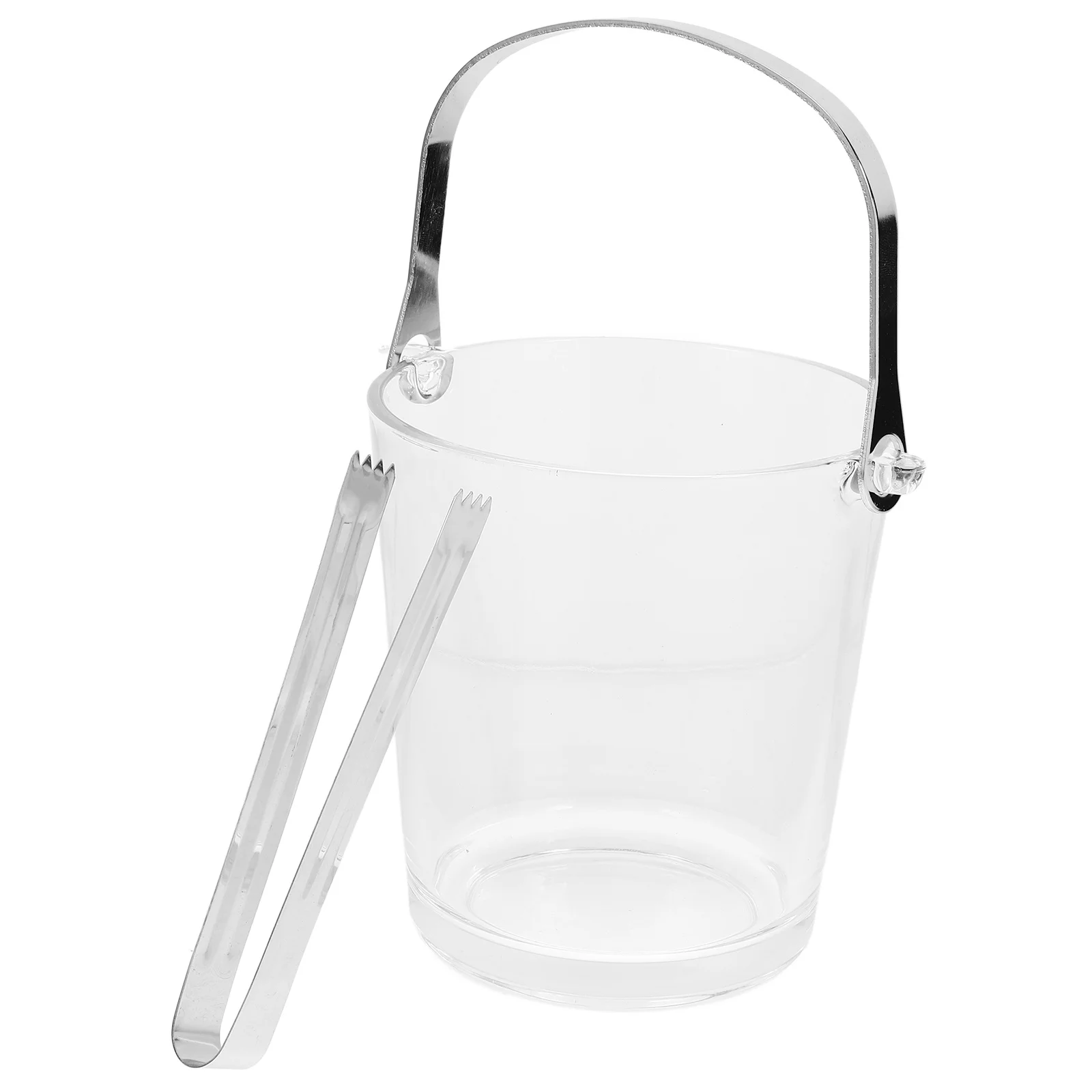 

1Set Ice Bucket Glass Stainless Steel Portable Storage Holder for Cocktail Wine Beer Party Bar Ktv Picnic Outdoor Use