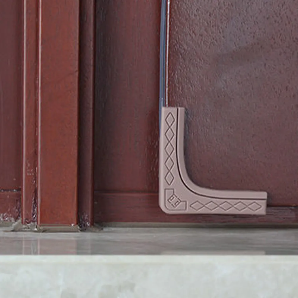 

Набор из 4 силиконовых защитных уголков для мебели, столов и окон, тонкие бамперы для защиты от ударов, для безопасности детей