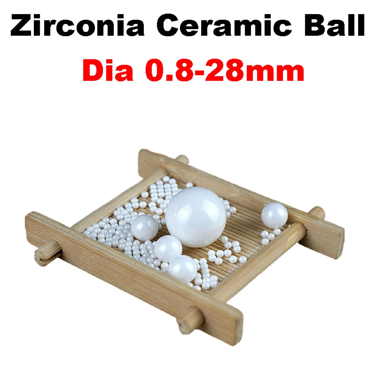 Zirconia Ceramic Ball Dia 0.8 1 1.2 1.5 1.588 1.984 2-25.4mm G10 Precision ZrO2 Ceramic Bearing Balls Smooth Round Ball Bead