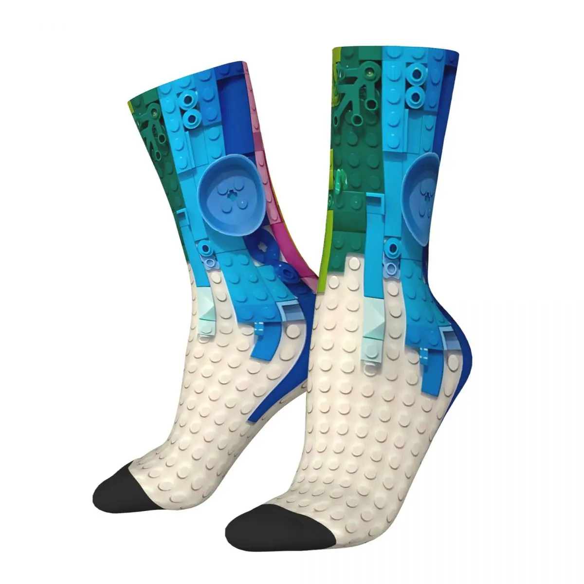 Rainbow Drip Socks Male Mens Women Autumn Stockings Printed