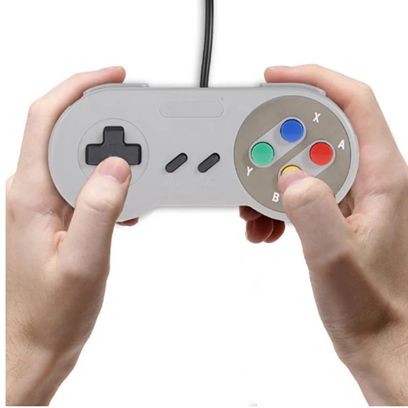 1 szt. Przewodowy kontroler Super USB Gamepad joysticki klasyczny Joypad do gier Nintendo SNES Windows PC komputer MAC