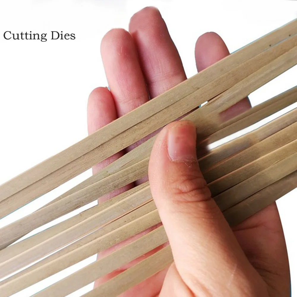 Handmade Weaving Basket with Green Bamboo Strips, Cutting Dies, Bamboo Weaving Material Wedding, Graden Flower Decoration