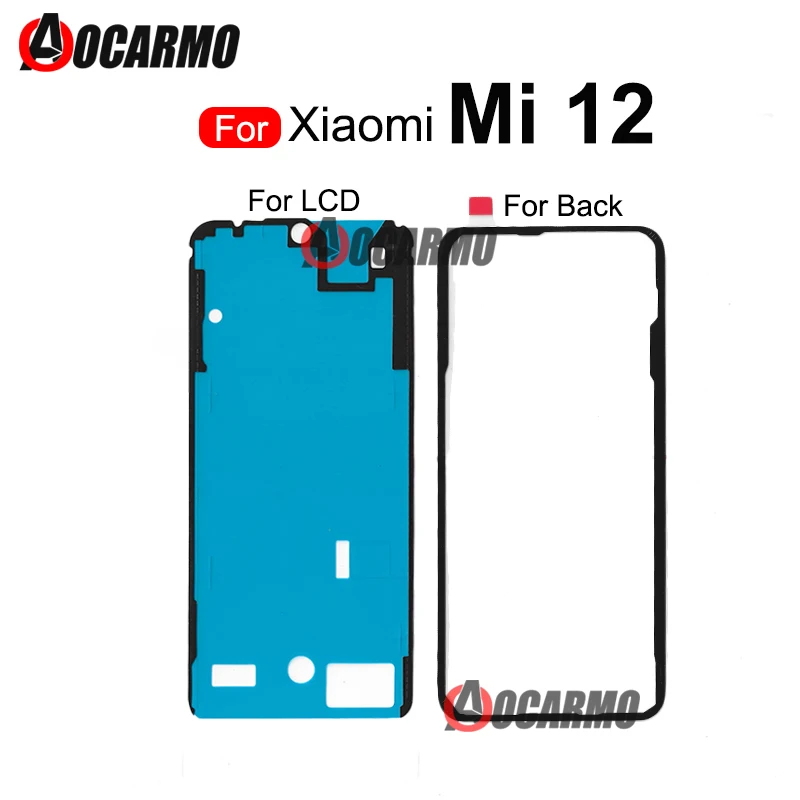 Front LCD Back Adhesive For Xiaomi Mi 12 Rear Cover Camera Lens Sticker Glue Replacement Part