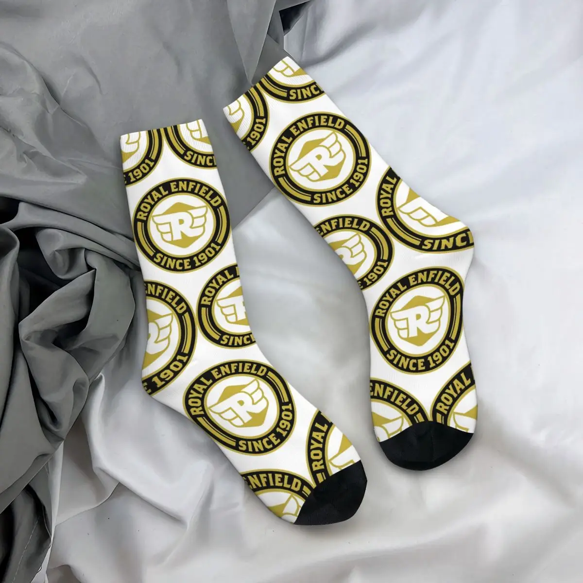 Herren socken Royals Enfields Logo Strümpfe Frühling Gothic atmungsaktive Socken Design Laufsport Anti-Rutsch-Socken