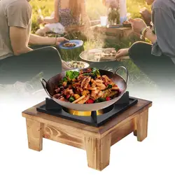 D2 Portable Barbecue BBQ Alcohol Charcoal Oven Stove Grill Furnace Kitchenware Cooking Utensil for Outdoor Camping Picnic Stove