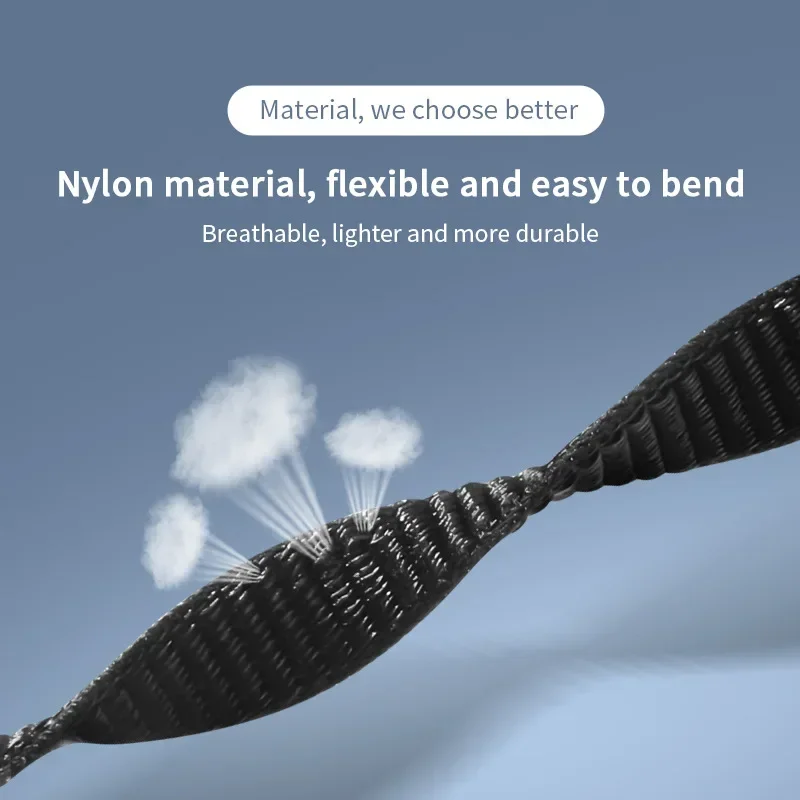 Nylon Loop for xiaomi Mi Band 9 8 Strap 8 NFC SmartWatch men Wristband Replacement sport pulsera Correa Miband 10 9 8 Bracelet