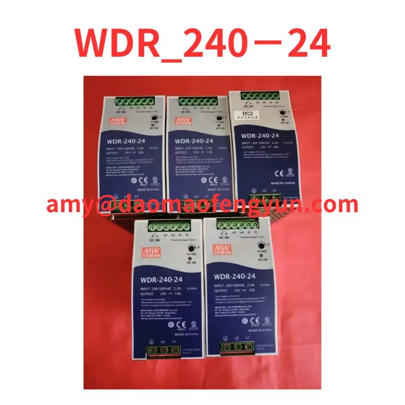 

Second-hand WDR_240-24 DC switching power supply, working voltage AC200-500V,2A output DC24v.10A