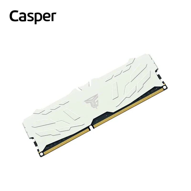 Casper Gaming Memory DDR4 3200MHz 16GB Mecha Cooling Vest 2666/3600MHz Desktop Computer Ram Heat Sink Run Software Quickly White