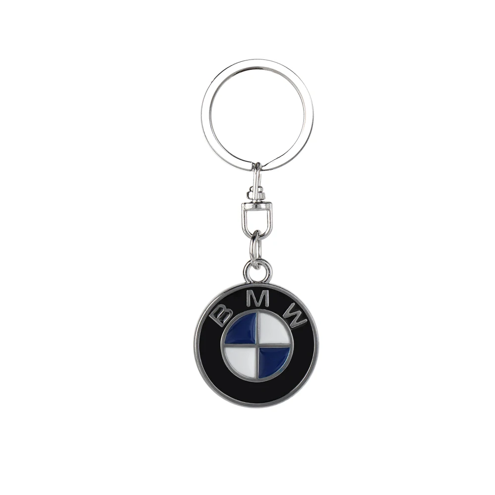 Car 3D Metal Keychain Leather Keyrings Key Holder For BMW Power M E34 E36 E46 E60 E87 E90 E91 F10 F30 F25 G20 X1 X2 X3 M3 M5 X5