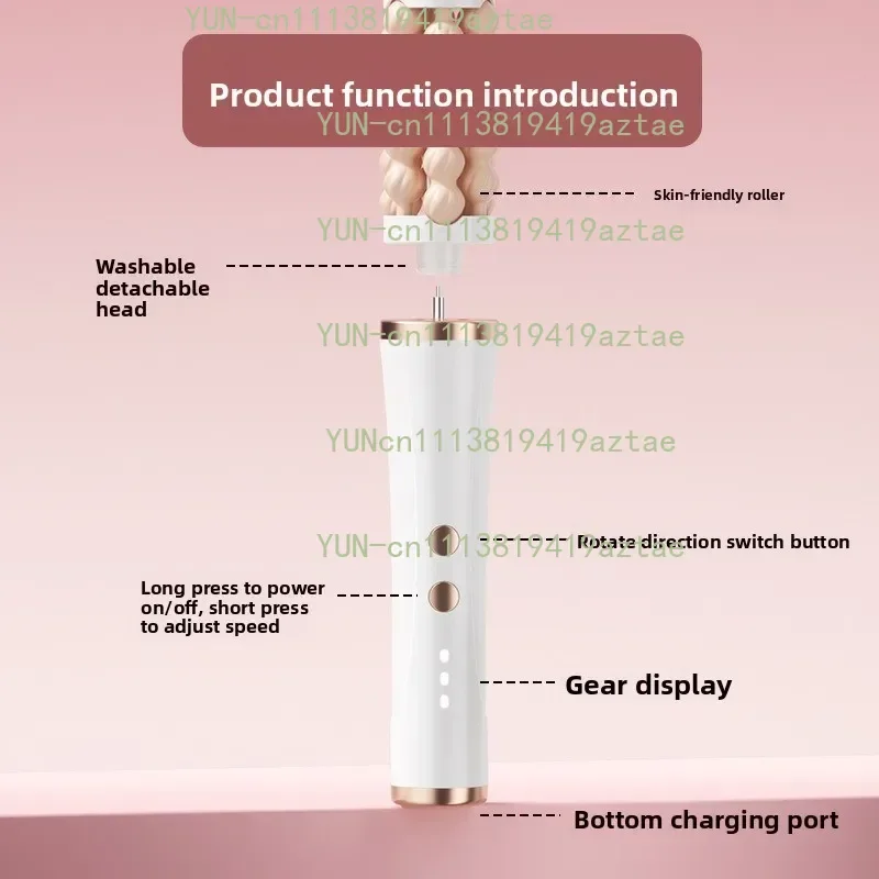 Multifunctional Handheld Roller Facial Massager 3D Wave Rotating Beauty Device Home Use