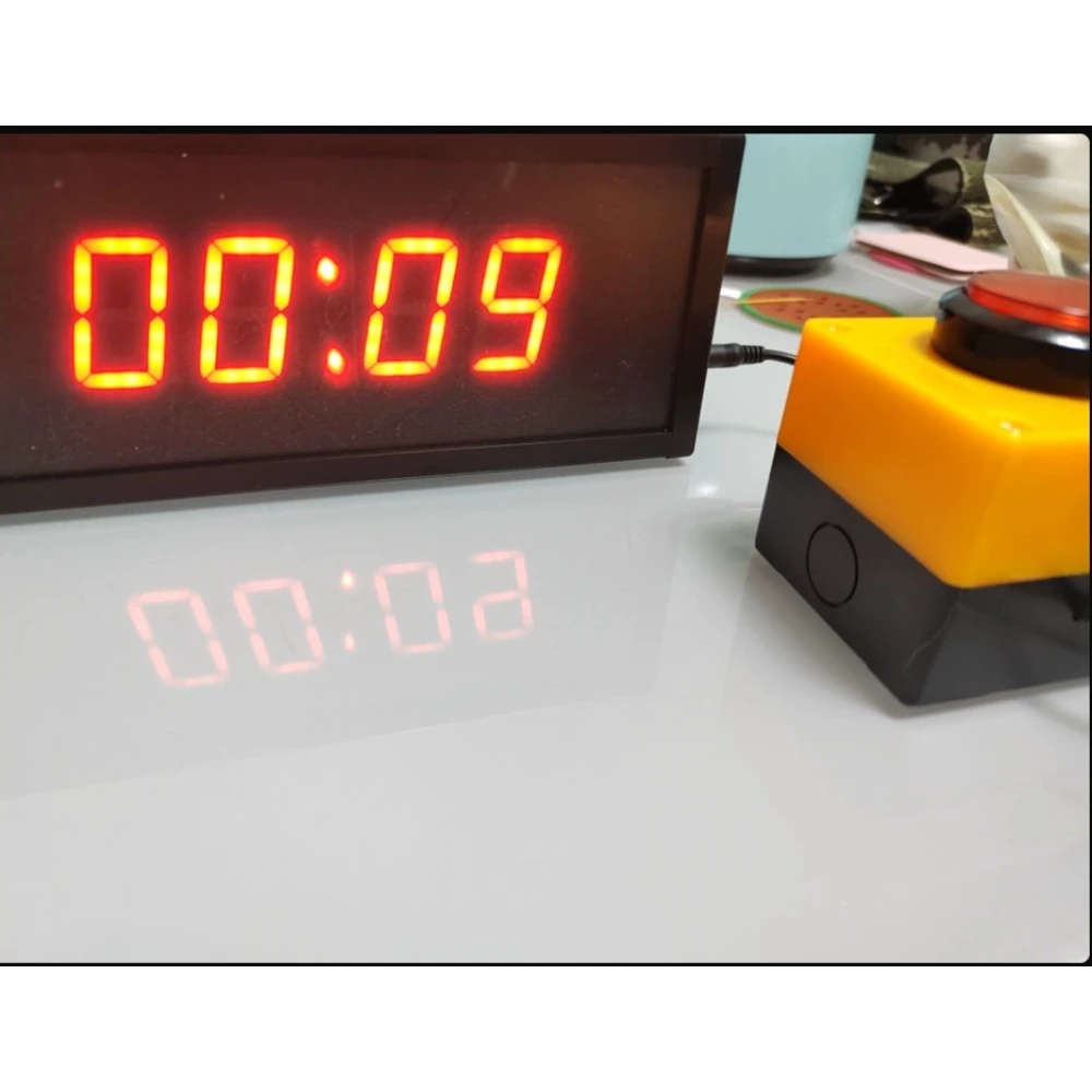 Rechargeable Digital Electronic Timer Voice Broadcast Double Sided Display for Basketball Exam Marathon Climbing