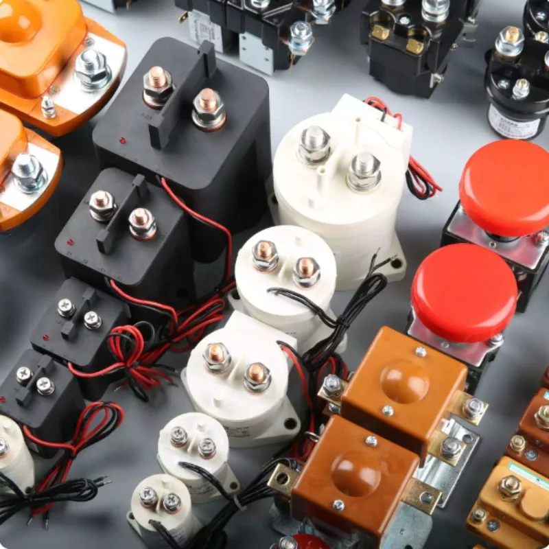 50A HVDC Contactor Relay, 12V/24V Coil High Voltage DC Switch for Electric Vehicle Charger Pile
