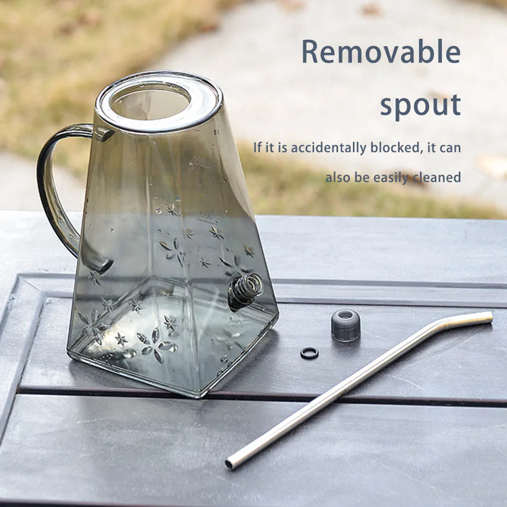 

Watering Can Replacement Detachable Portable Refillable Scaled Sprayer Sprinkler Accessories with Handgrip Grey