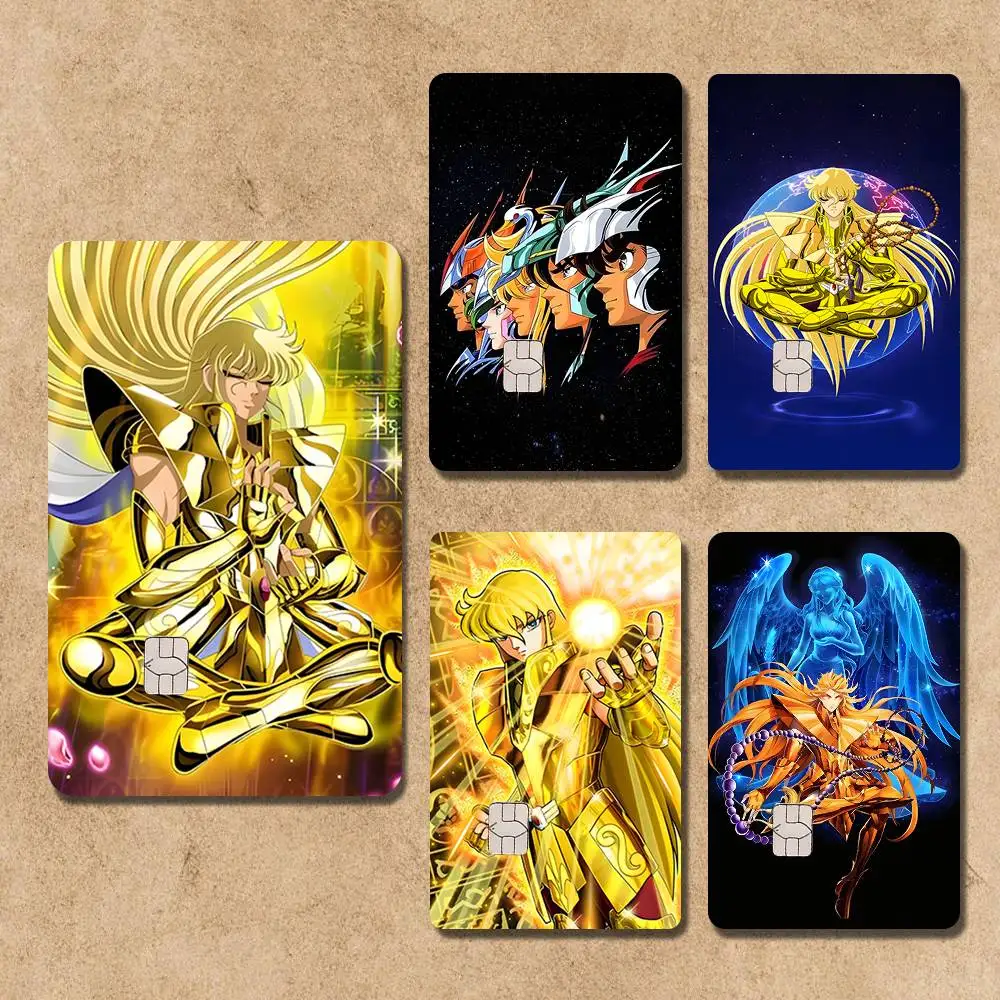 

Saint Seiya Virgo Shaka Card Stickers Credit Visa Debit Bank Charge Card Bus Metro Waterproof Sticker Decal Decoration