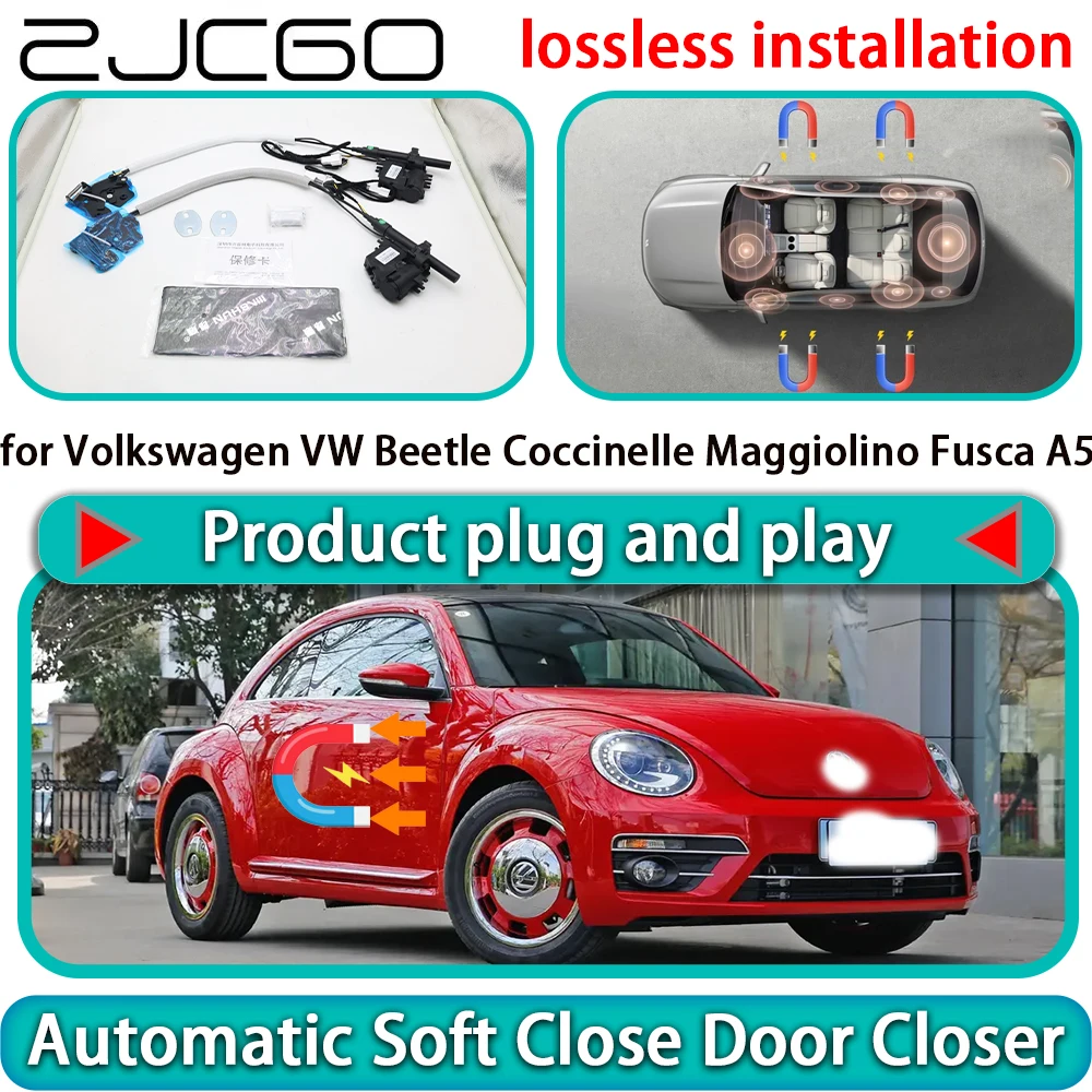 

for Volkswagen VW Beetle Coccinelle Maggiolino Fusca A5 OEM Auto Soft Close Door Kit Power Latch Door Catch Soft Closing Assist