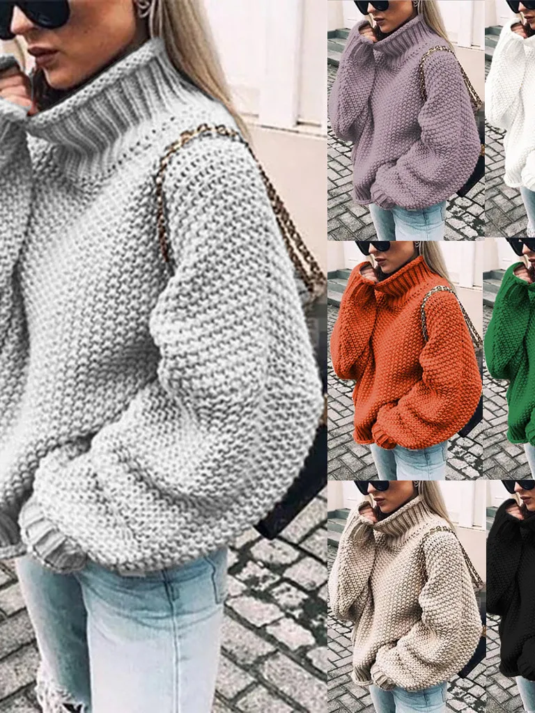 

Женский свитер-блузка в уличном стиле, трикотажный, с длинным рукавом, круглым вырезом, стандартного кроя, зимний, модный топ для женщин