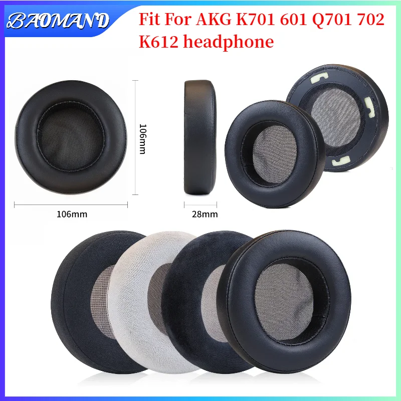 

Ear Pads for AKG K701 601 Q701 702 K612 Headphones replacement headband cushion Earpads headset Gamer Leather case