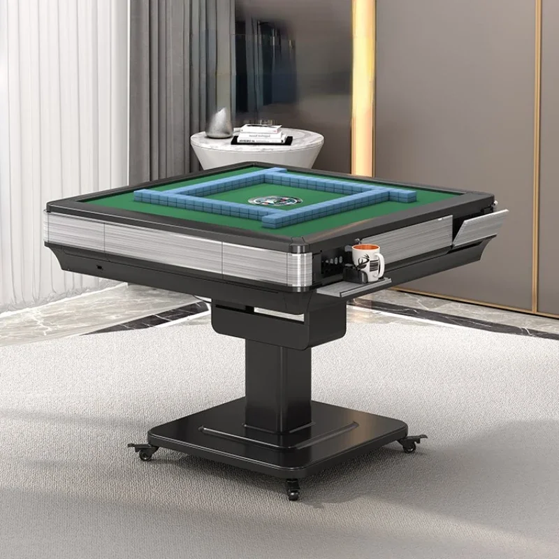 Smart Mahjong Machine Automatic Folding Four-Port Mahjong Machine Dining Table Dual-Use Electric Mute Household