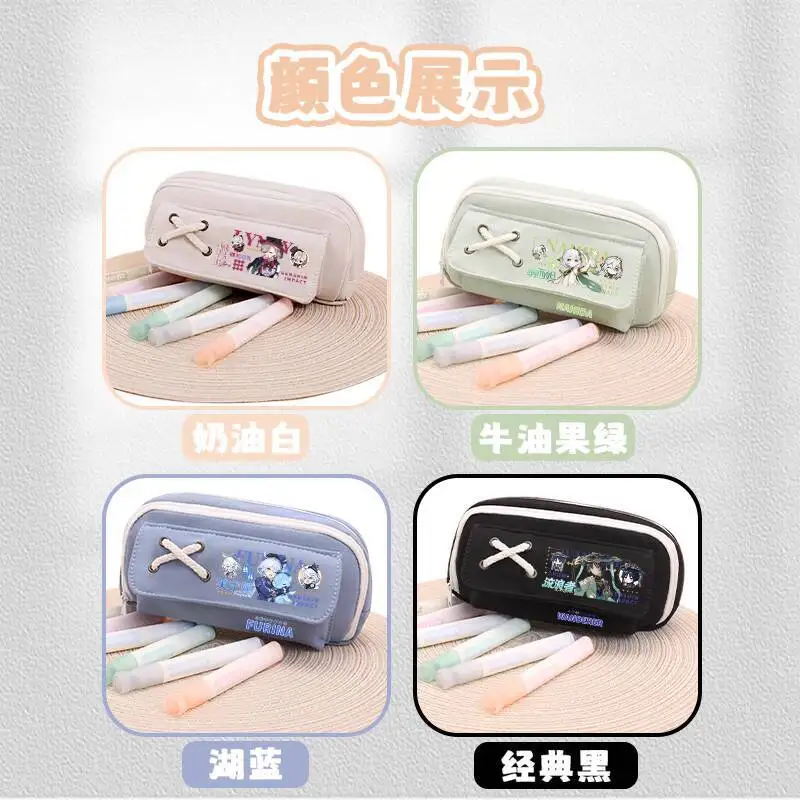 Genshin Impact Scaramouche Collaboration Funina Stationery Box Walnut Wanderer Primary And Secondary School Students Large Anime