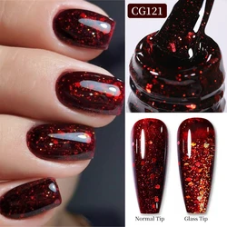 BORN PRETTY 10ml Red Series Gel Nagellak Glitter Rode Winter Nail Art Vernis Semi Permanente Losweken UV Gel voor Nagels