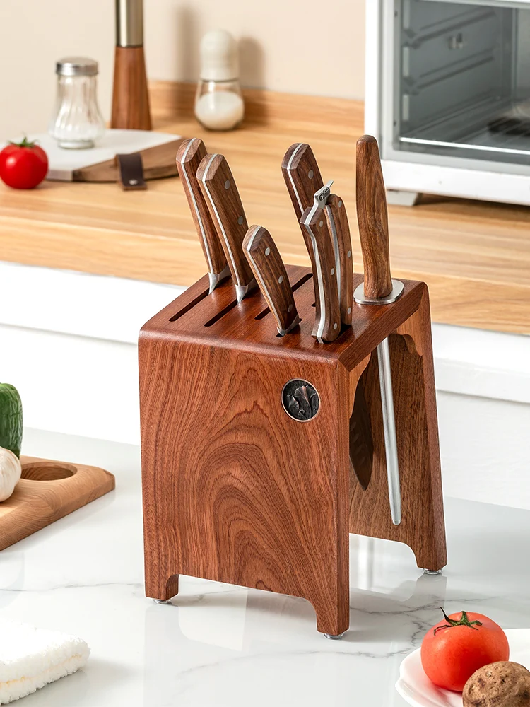

Real Wood Knife Holder Kitchen Utensil Storage Ra Vegetable Knife Stand Kitchen Storage elf Wood Material