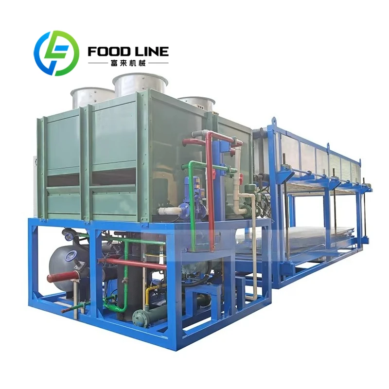 15 Ton Industrial Automatic Block Ice Machine 220V Water Cooling 50KG Ice Block Maker with Pump Motor Factory Price