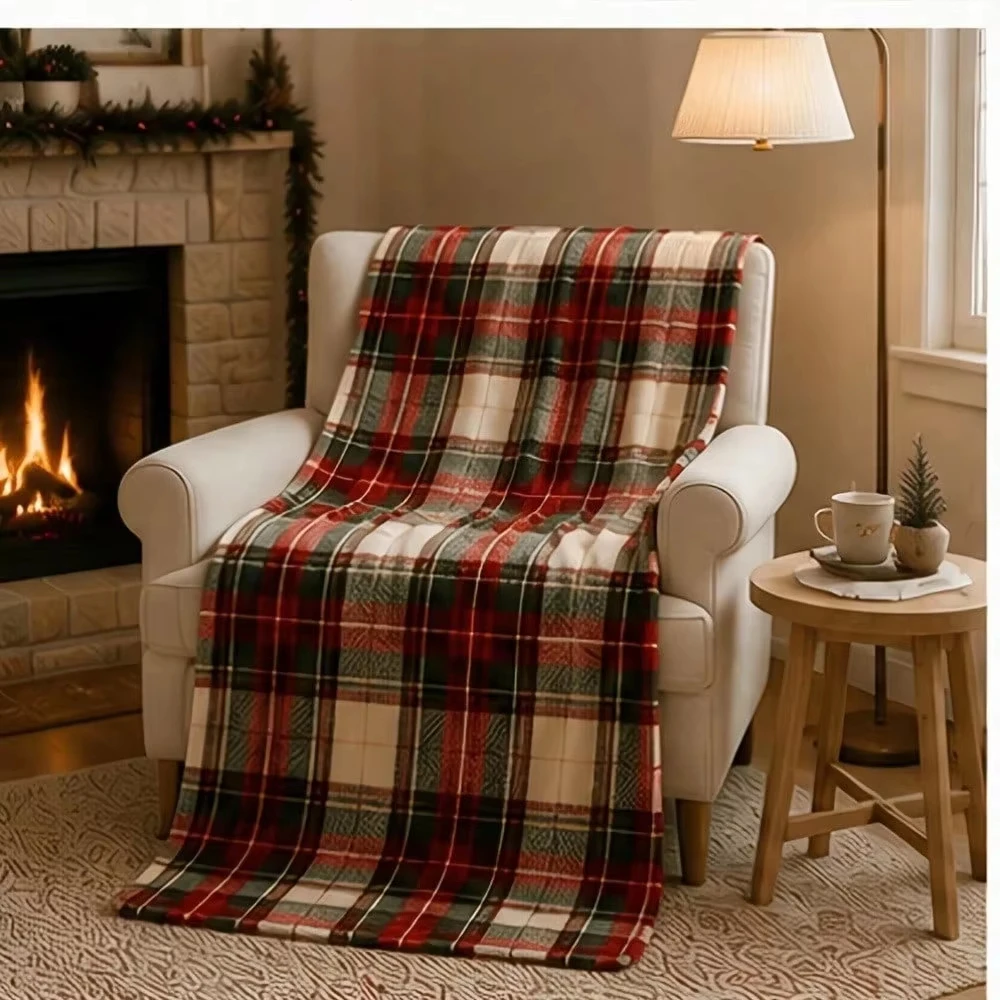 Christmas & New Year Blanket Flannel Printed Blanket for G-Grinch-S Halloween Suitable for Sofas Bedrooms Living Rooms and Beds