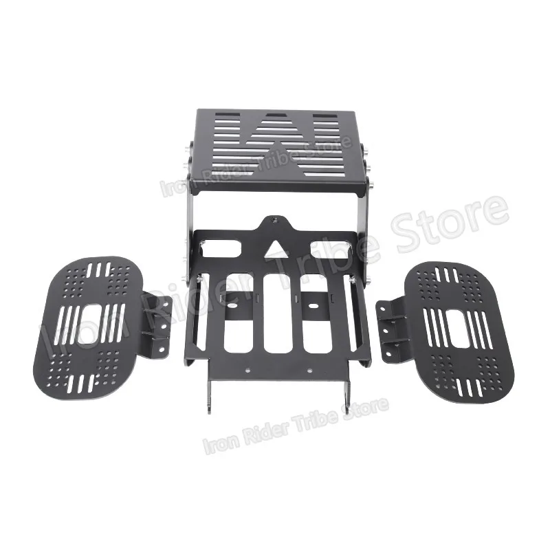 Folding Tail Frame For CC110 Motorcycle Three Box  Backup Tail  Telescopic Sliding Tail Frame Side Box