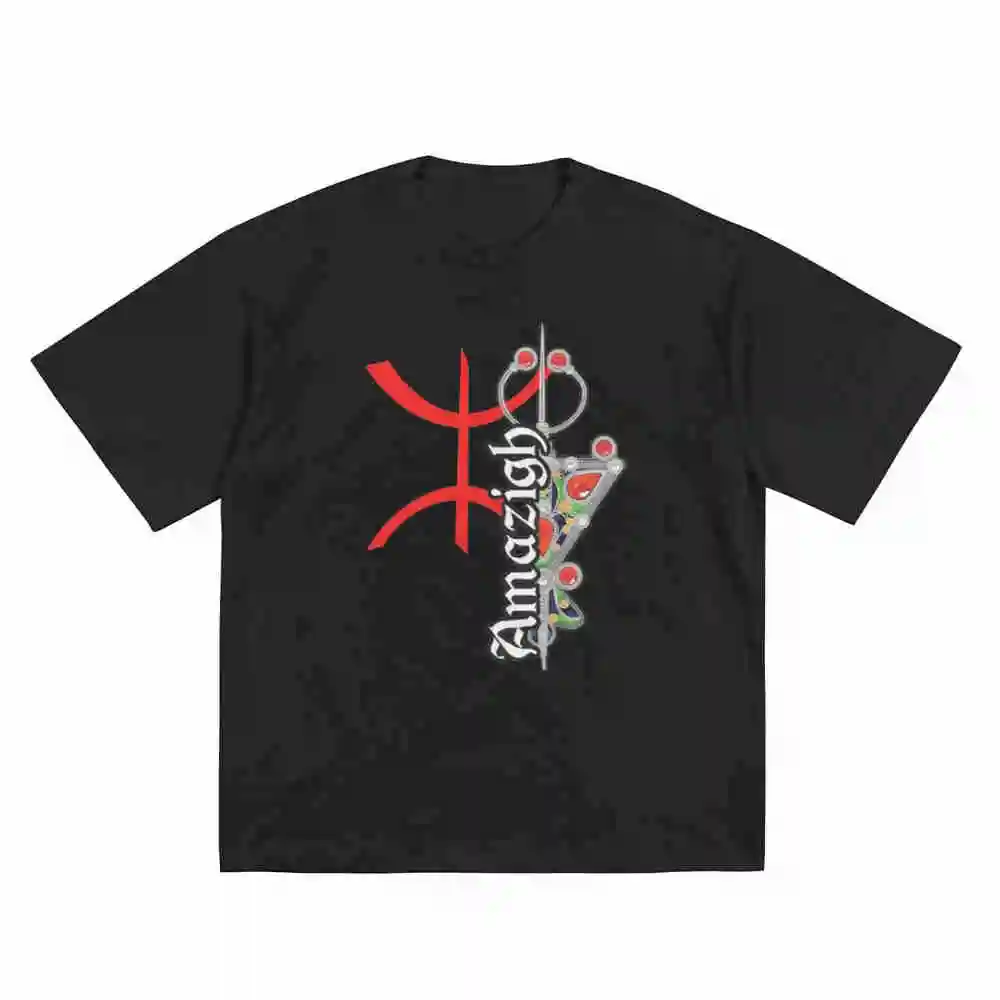 I Am Amazigh Kabyle Algeria Dz Text Short Sleeve Tee 100% Cotton T-Shirt