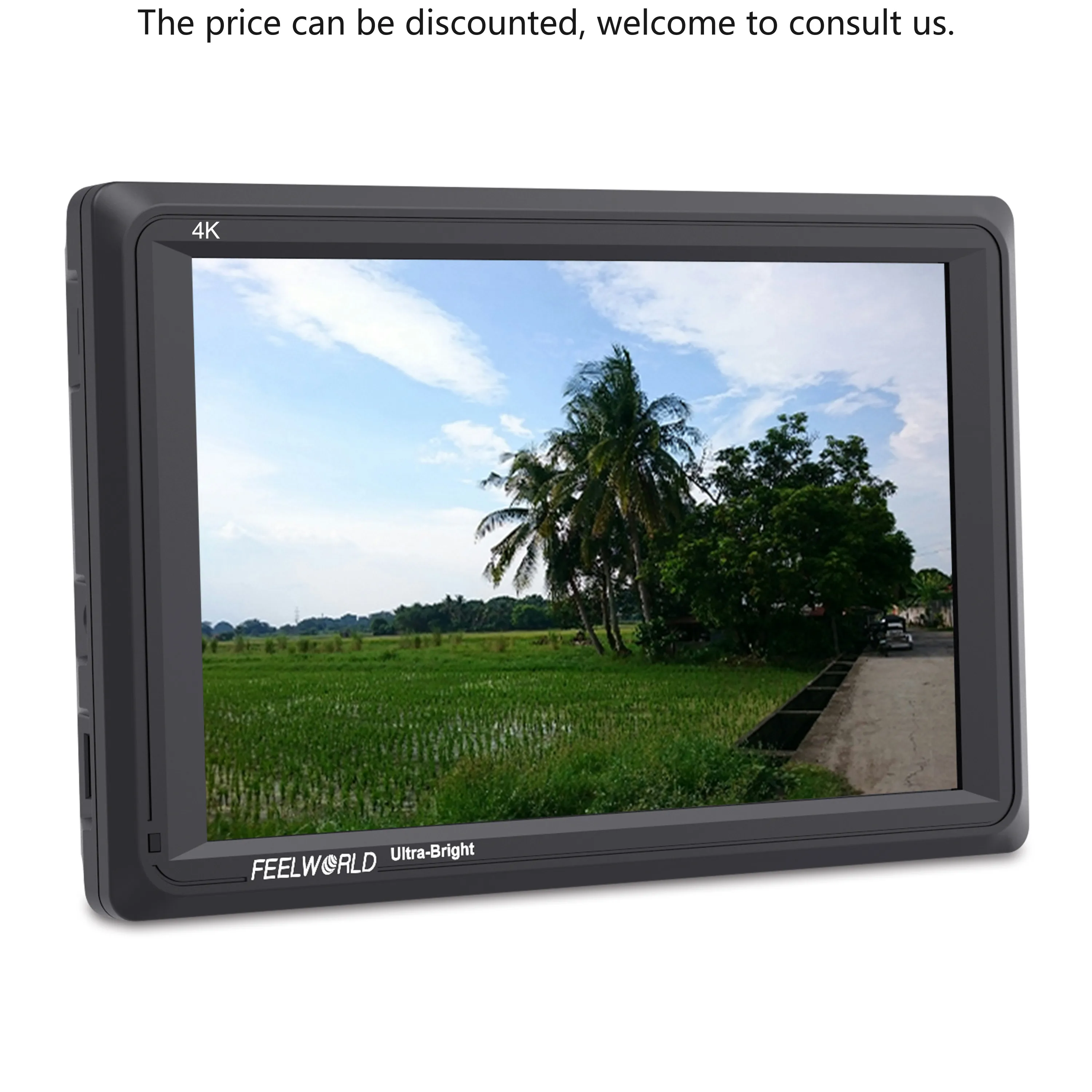 

FEELWORLD FW279 7" 2200nit Ultra Bright Camera Monitor HDMI Input/Output Sunlight Visible IPS Panel, OEM Factory Direct For DSLR