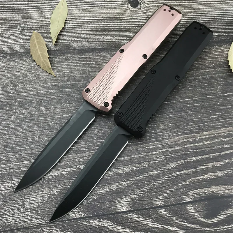 BM 4600 Phaeton Outdoor Tactical Folding Knife Black D2 Blade Aluminum Handle EDC Camping Rescue Hunting Tool for Men