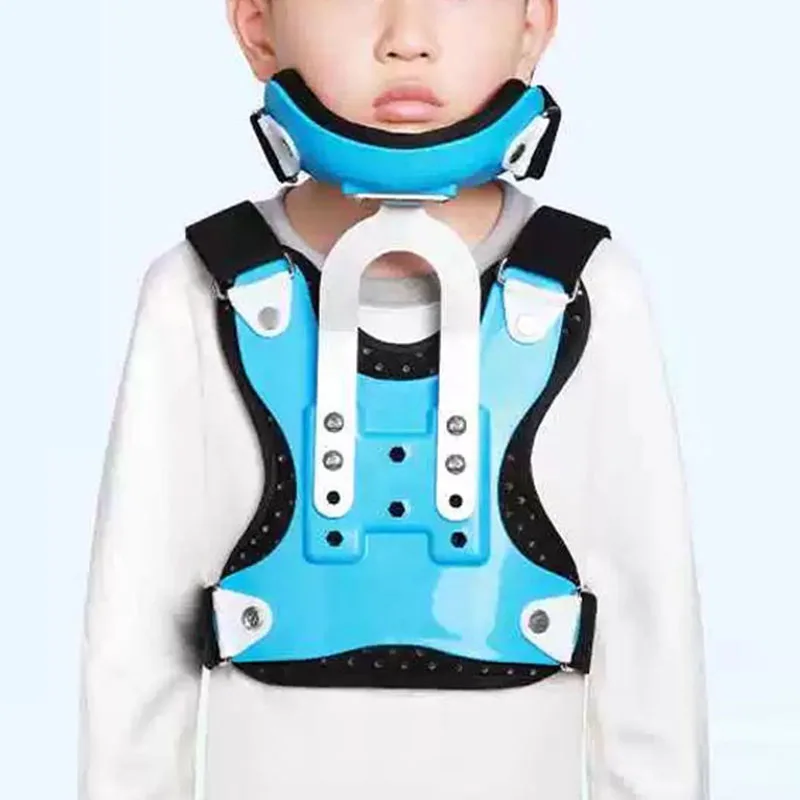 

Регулируемый детский бандаж для шеи, инструмент для ухода за шейным отдела позвоночника, трактор, корректирующий бандаж для шеи, фиксатор перелома шеи, тяговое устройство