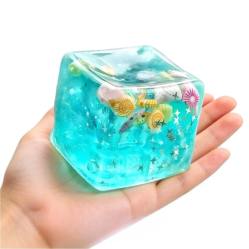 TPR Weicher Langsam Zurückfedernder Stressabbau-Ball Unterwasserwelt Bunter Quetsch-Fidget-Spielzeug Antistress-Spielzeug Quetschspielzeug Squishy