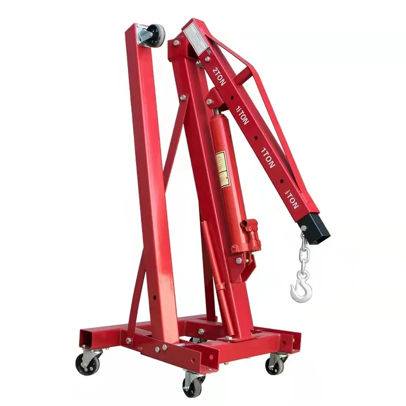 Factory Outlet 2T Portable Hydraulic Engine Crane, Ideal For Garage And Diy Eng…