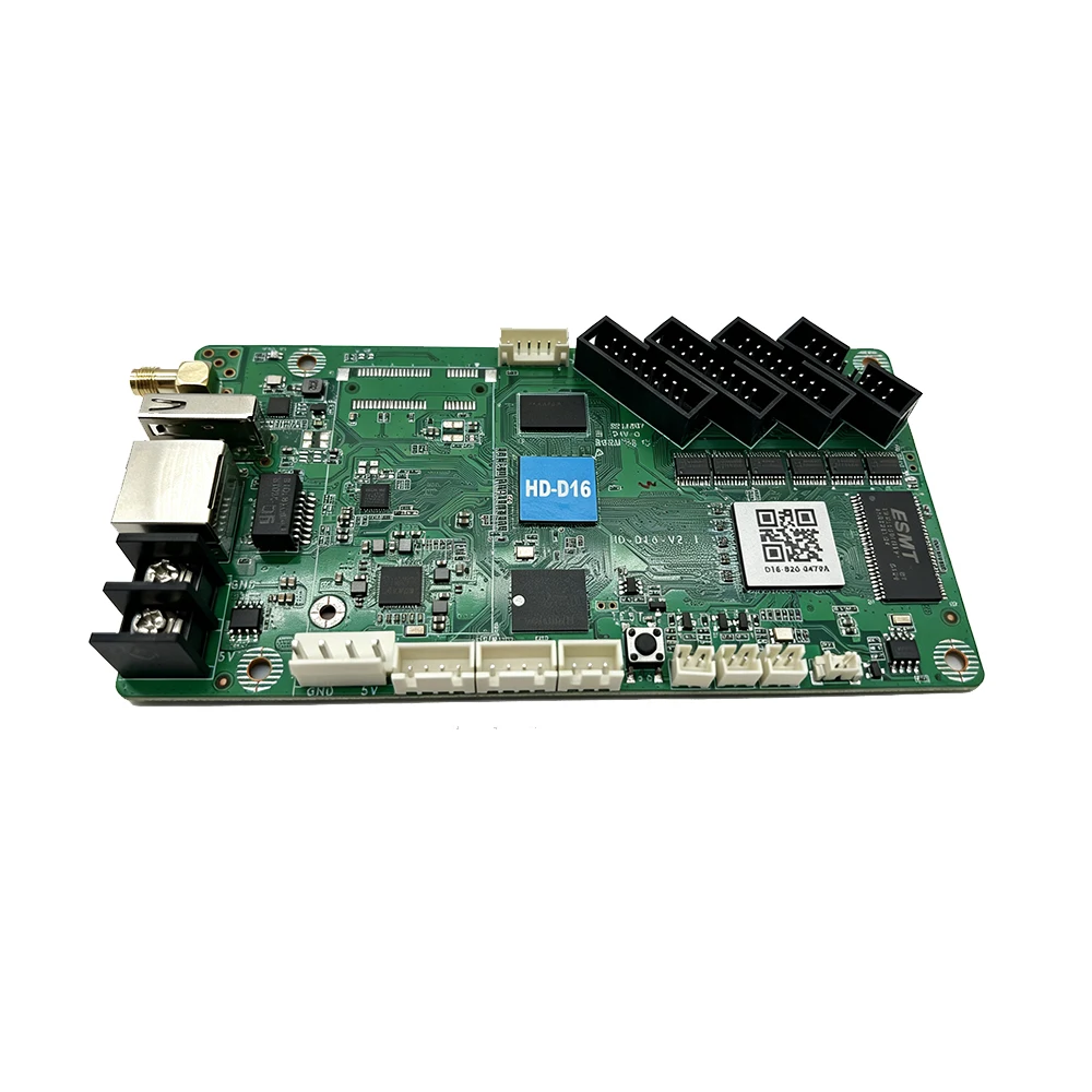HD-D16 Controller Wifi Rj45 Usb Asynchronous Control Card P1.25 P1.875 P3 P4 P5 P6 P10 Rgb Full Color Dot Matrix Led Screen