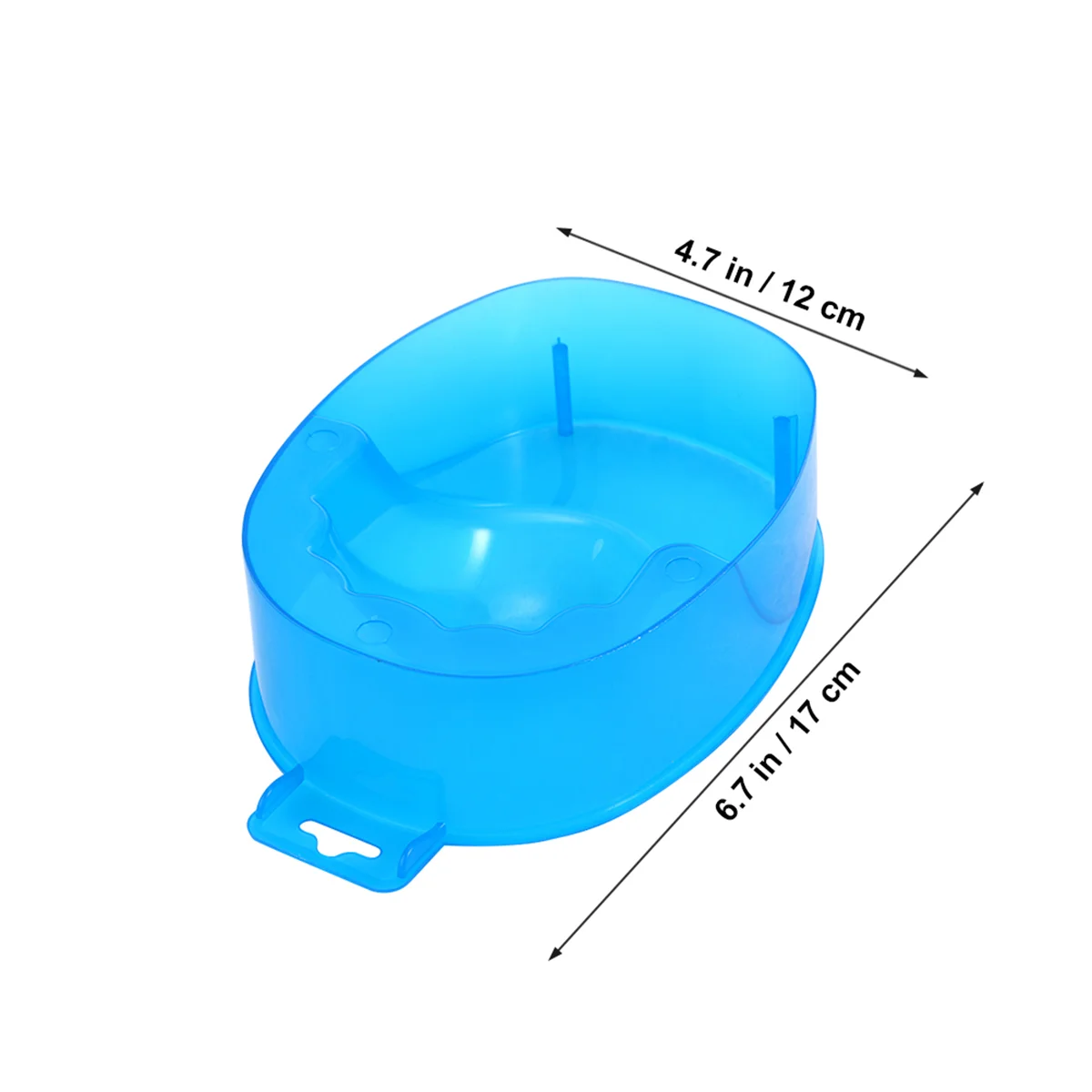 2pcs Nail Manicure Care Soak Bowl Tray Polish Remover (Random Color) Nail care bowl Manicure soak bowl