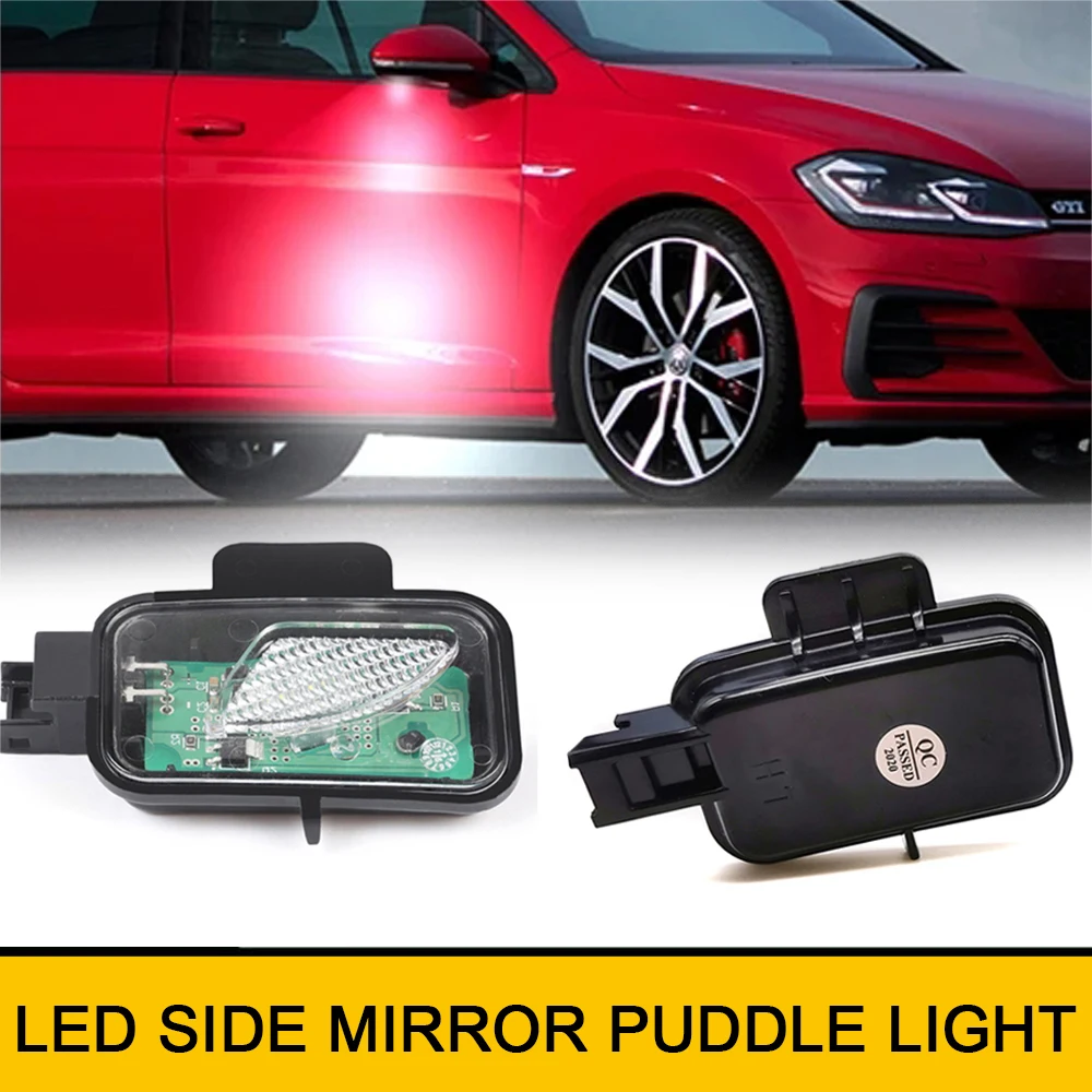 

2Pcs Bright LED Under Side Mirror Puddle Lights For Volkswagen Arteon 3H7 Passat B8 Variant 3G5 Auto Lamp OEM # 3G0945291A