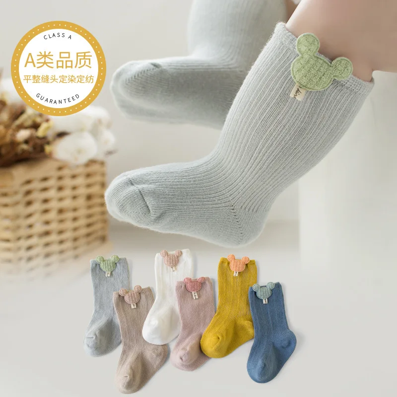 

Детские носки, весенне-осенние хлопковые носки, свободные детские дышащие носки среднего размера для мальчиков и девочек, оптовая продажа, дышащая тележка