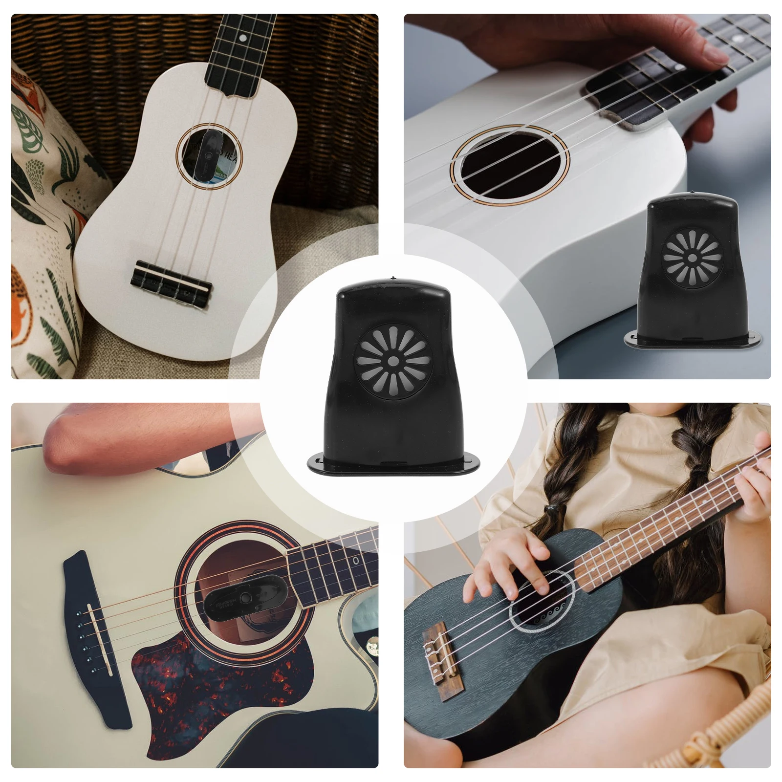 

2 Pcs Guitar Humidifier Panel Case Humidifiers Acoustic Hygrometer Compact Plastic Dehumidifier Bag Affordable