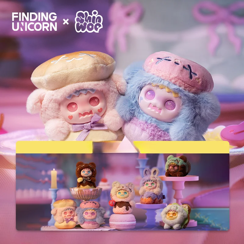 

ShinWoo-Bittersweet Series слепая коробка Kawaii призрак медведь брелок кулон игрушка украшение модель Mystery Box Chris