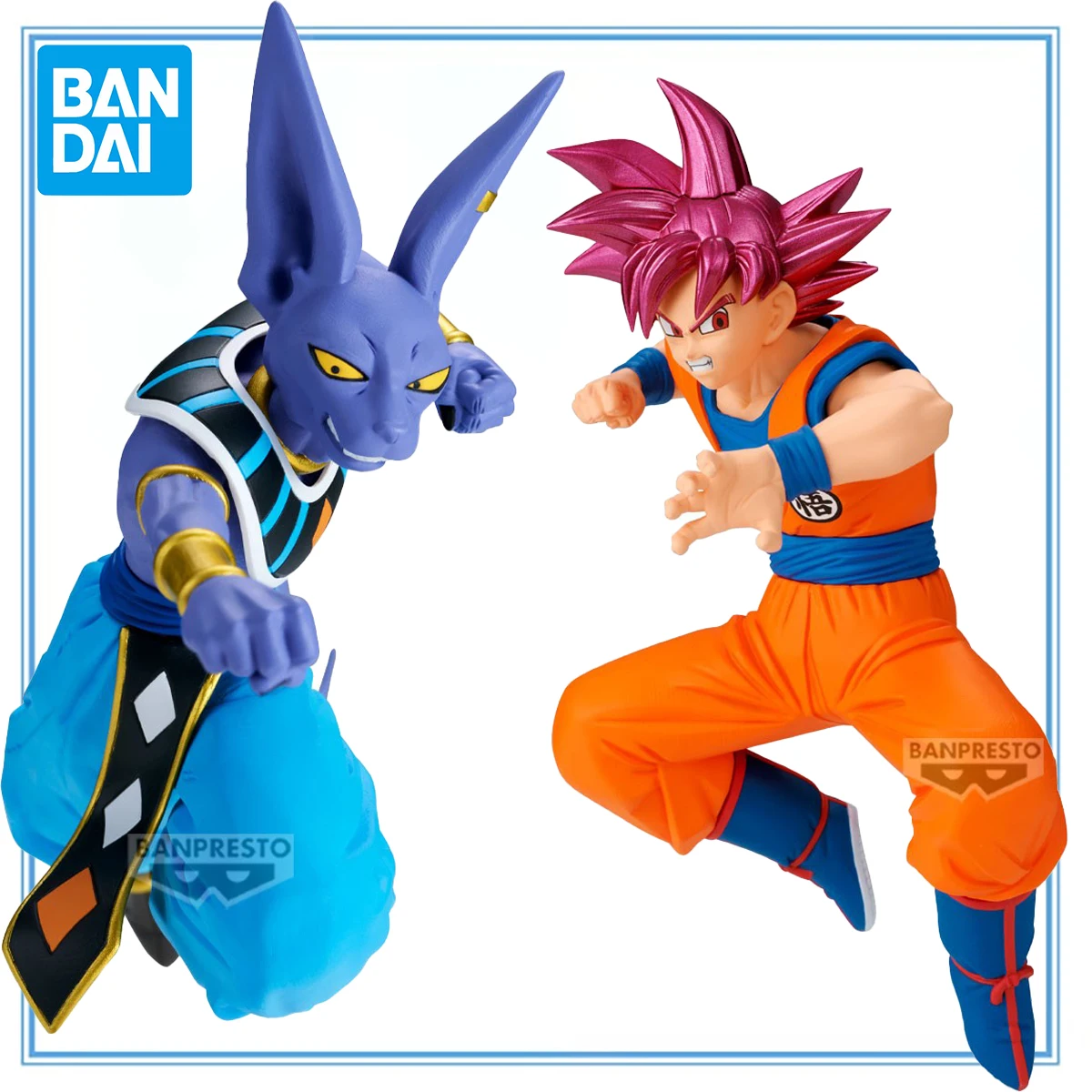 100% original bandai espíritos banpresto match makers dragon ball super filho goku ssj deus beerus coleção série anime figura