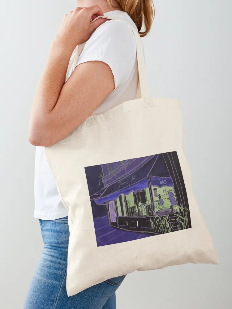 New York bar Tote Bag tote bag woman Women's beach bags Canvas Tote Bag