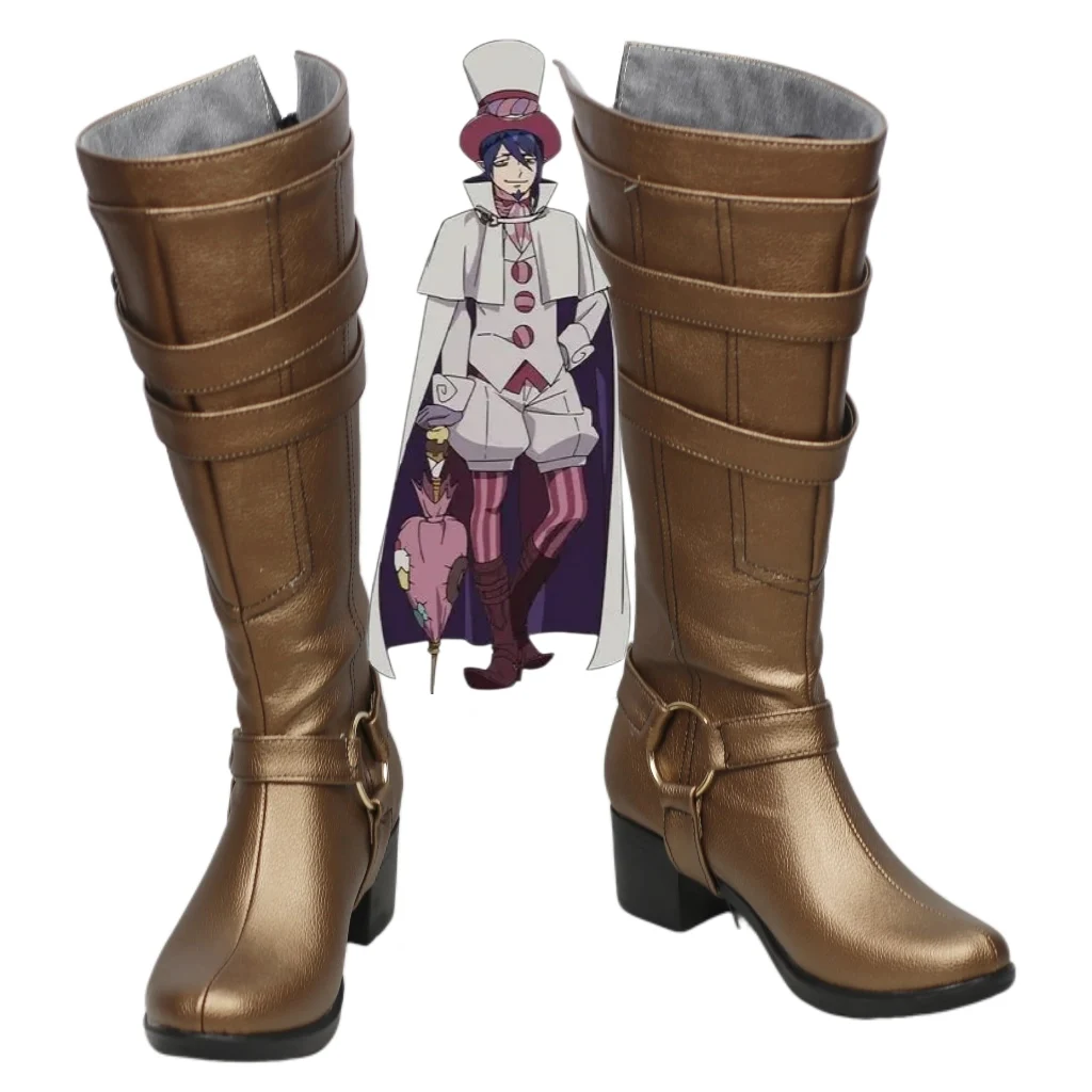 Blue Exorcist‌ Mephisto Pheles Cosplay Shoes Boots Ao no Exorcist Halloween Carnival Christmas Party PU Leather Boots