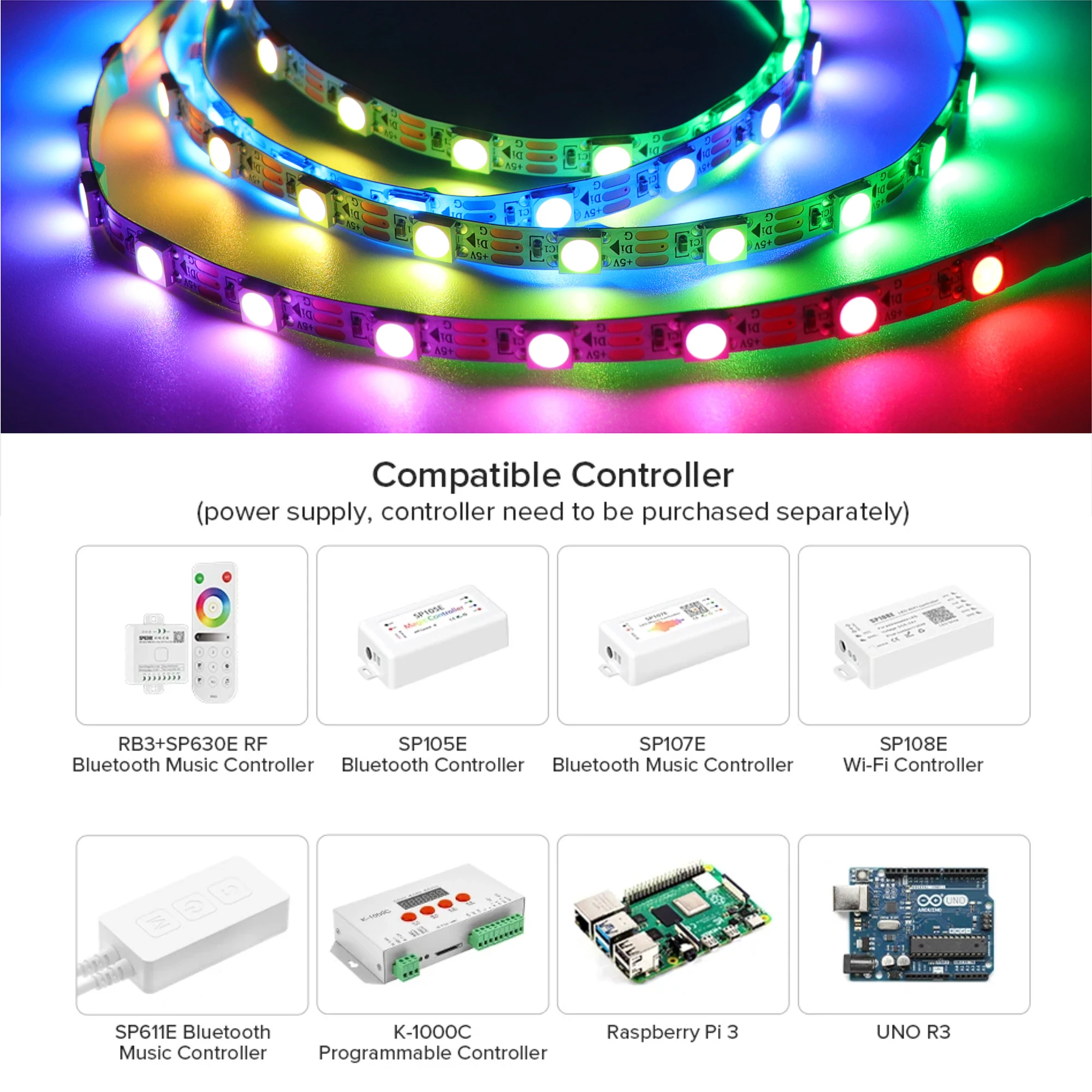 Ws2812 colorchanging tira de luz led 4.2mm/5.5mm/tipo s/10mm larguras 60 leds/m versão estreita 5v decoração para casa tira de luz 2812