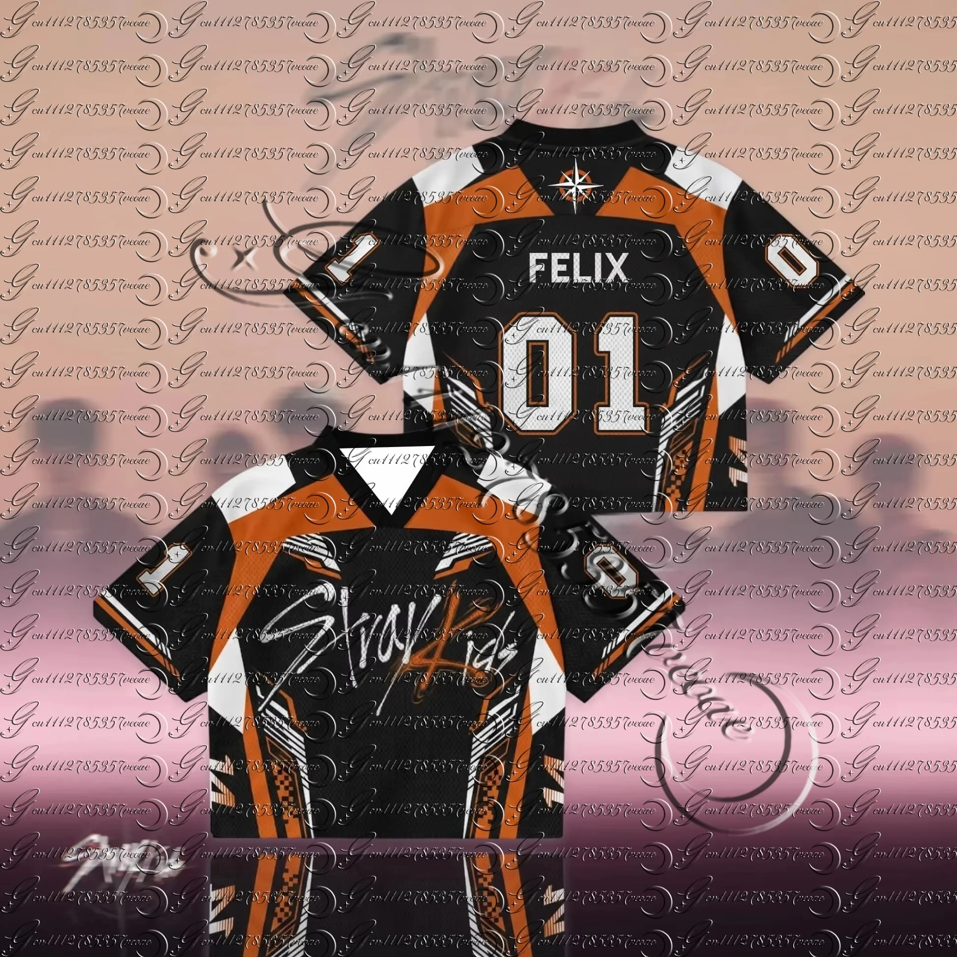 2026 Neues Orange Season Come Back Trikot Geschenk für die Fans – Locker sitzende, atmungsaktive, schnell trocknende Kurzarm-Tops für Herren und Damen – Familien-Partnerlook – Detail 5