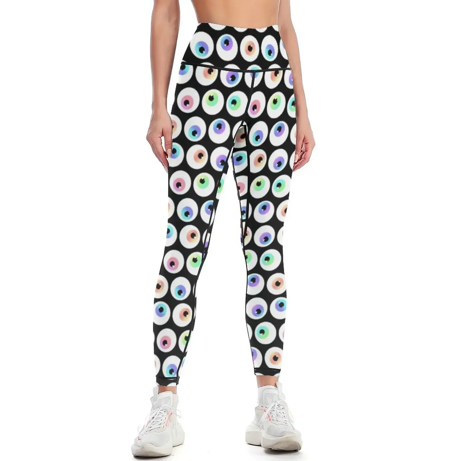 

Lovely Sparkly Rainbow Eyeballs Leggings workout shorts sports woman gym Golf wear sport pants Womens Leggings
