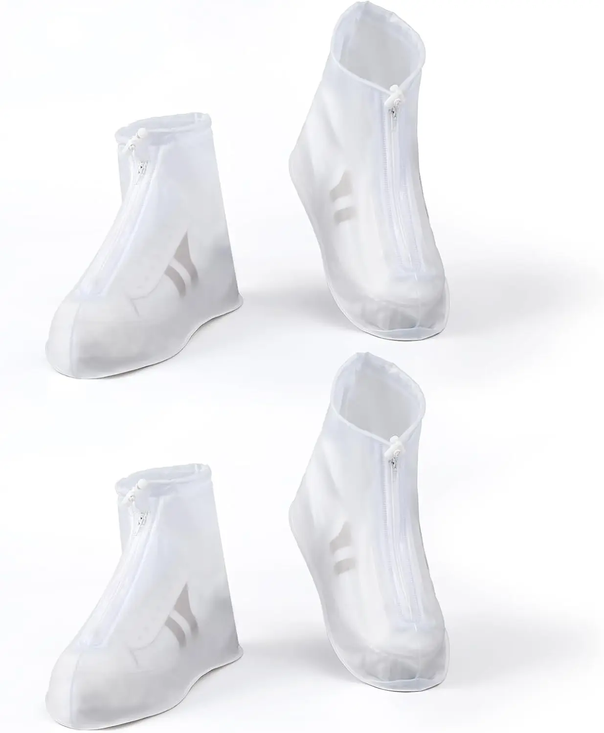

Waterproof Shoe Covers 2 Pairs for Men Women Kids Outdoor Rain Protection Lightweight Reusable